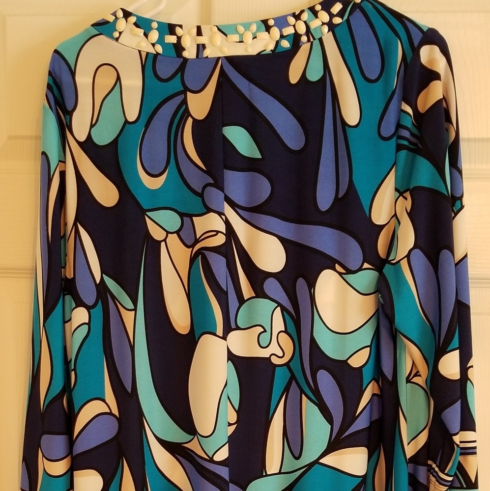 NWT Chico Beaded Swirl Dylan Dress Sz 3 - Picture 5 of 7
